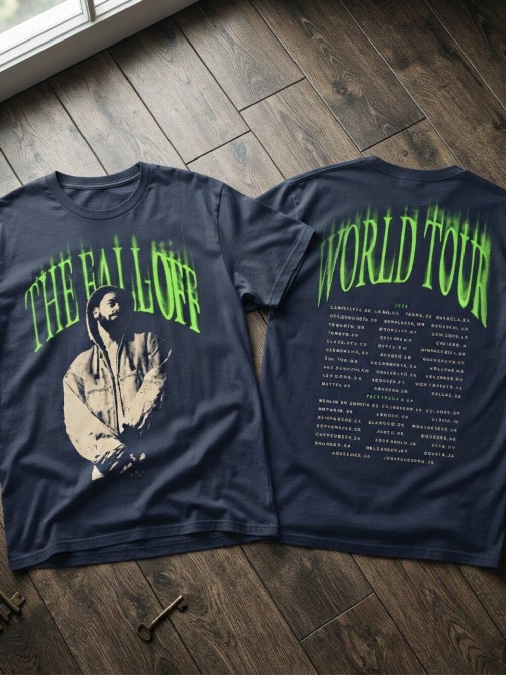 J.Cole The Fall Off World Tour Vintage Graphic T-Shirt